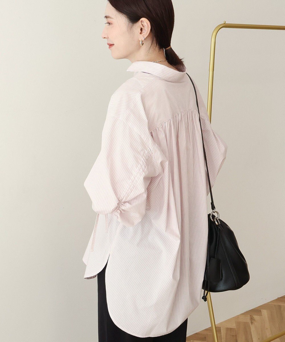 AMERICAN HOLIC 【イージーケア】バックギャザーリボンシャツ 