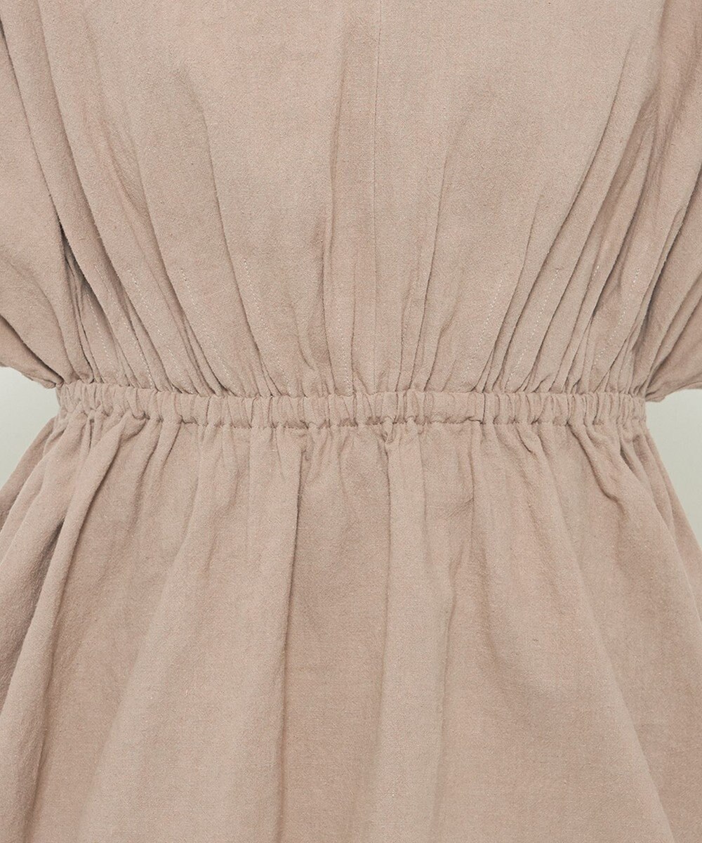 uncrave コットンリネンボイル ペプラムブラウス 