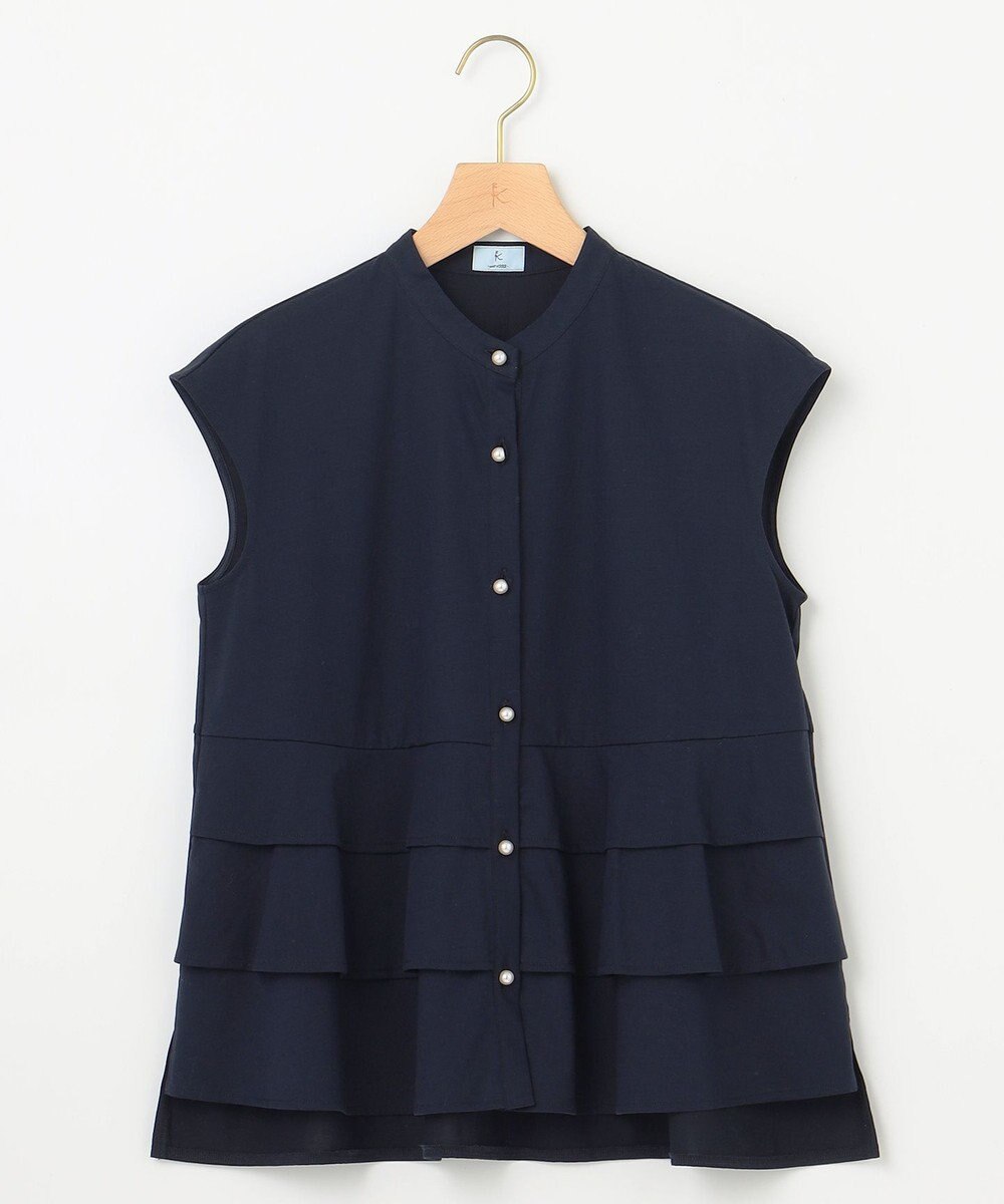 組曲 【WEB限定】プレーティング天竺ティアード カットソー 