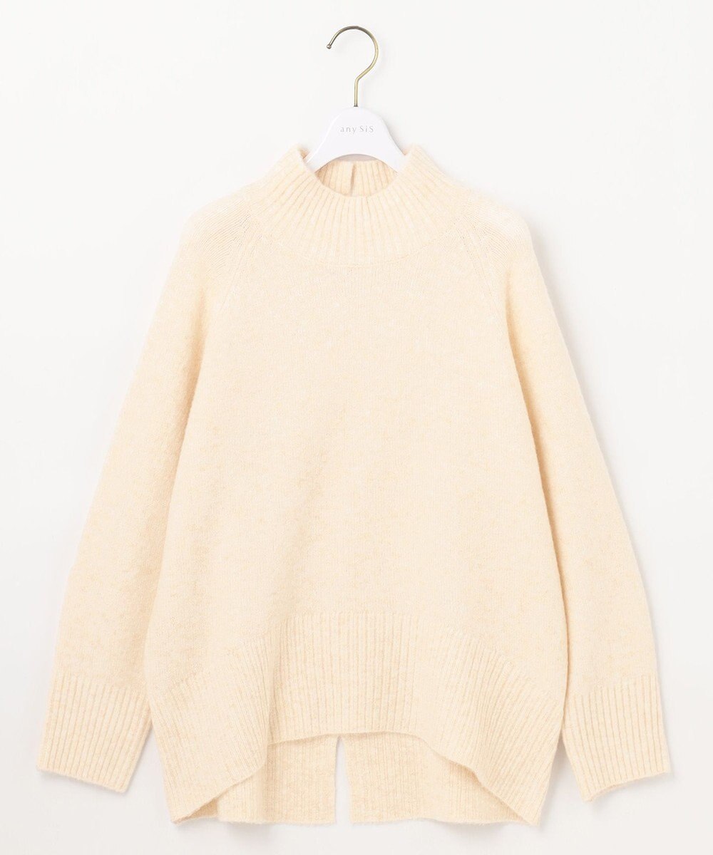 ANY SIS  【大人百花掲載 ヨンアさん着用】ハイネックバックポイント ニット 