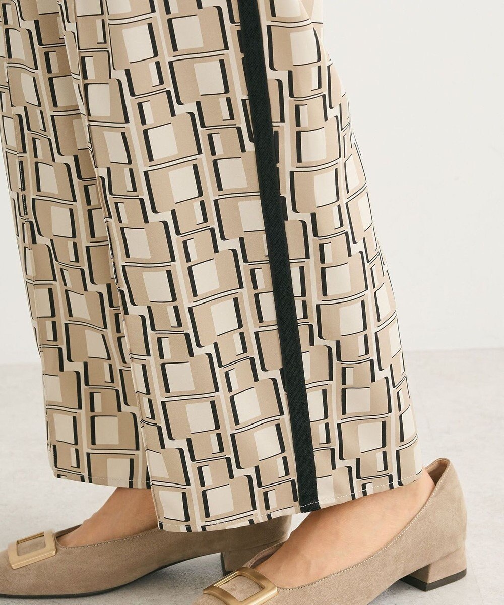 Green Parks アソート柄サイドラインパンツ 