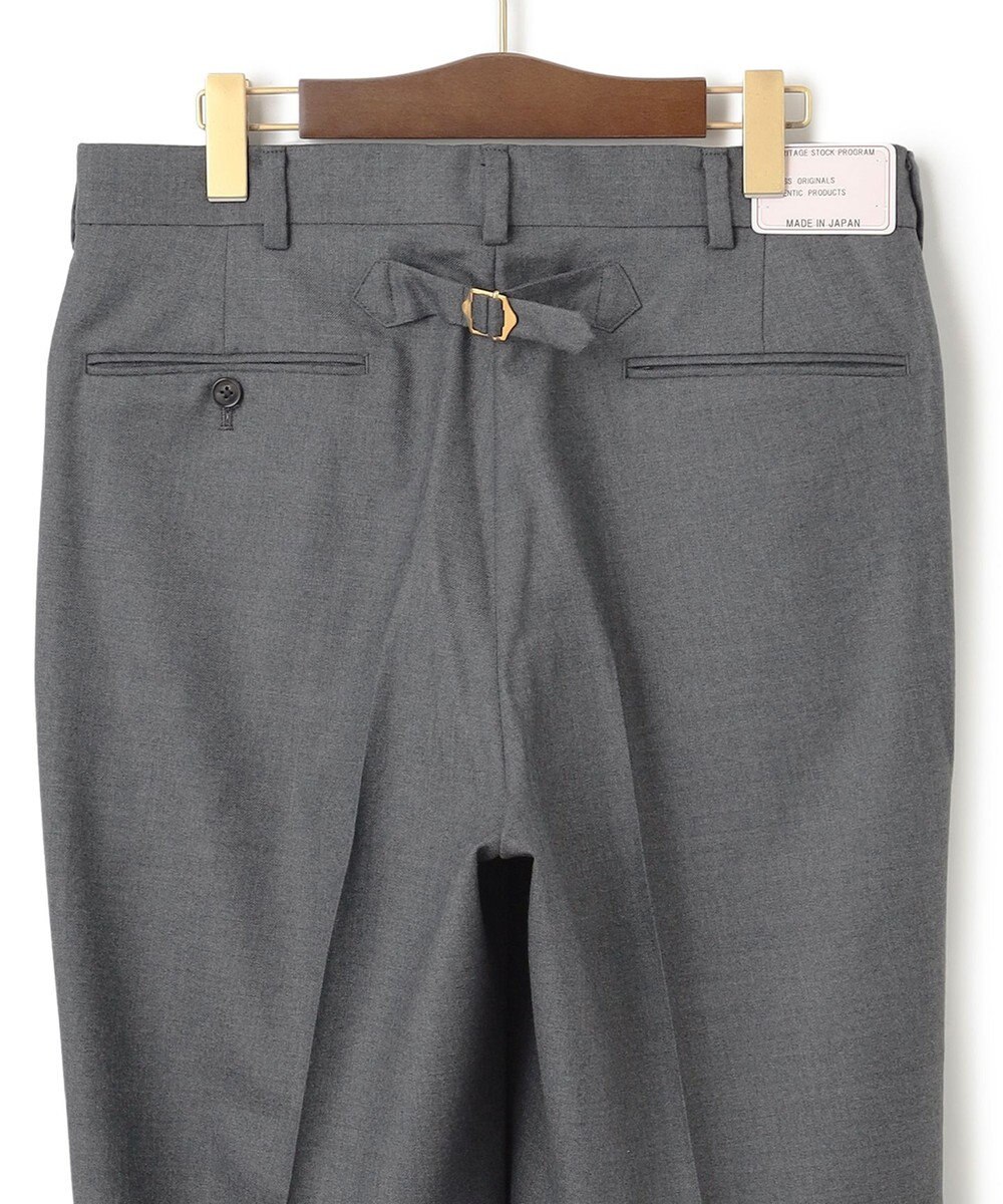 J.PRESS MEN 【J.PRESS ORIGINALS】PEPPIN MERINO SAXONY PIPED STEM TROUSERS / JAPAN MADE 