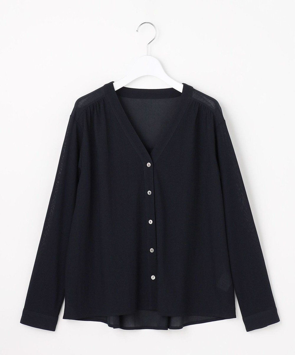 J.PRESS LADIES 【冷房対策に】シアードライトリコット Vネック カーディガン 