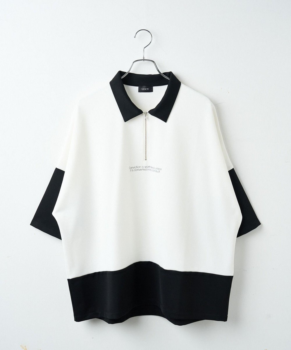 WEGO ドルマンポンチハーフジップT（S） 