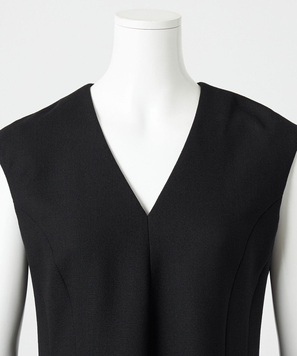 23区 S 【エステータ】ウールダブルジョーゼット ドレス 