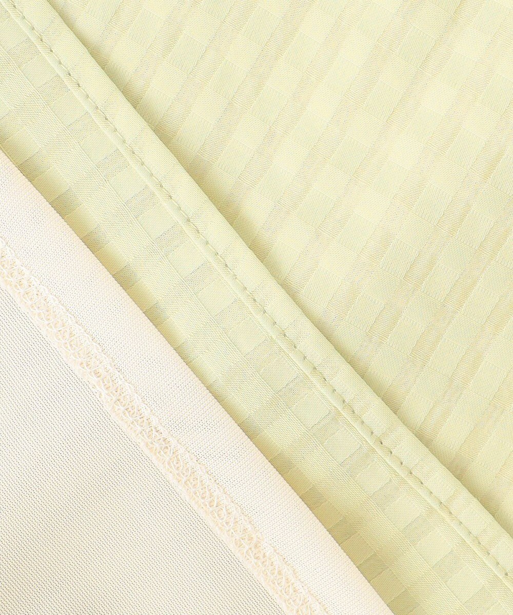 J.PRESS LADIES 【洗える】コットンブレンドチェック バンドカラー カットソー 