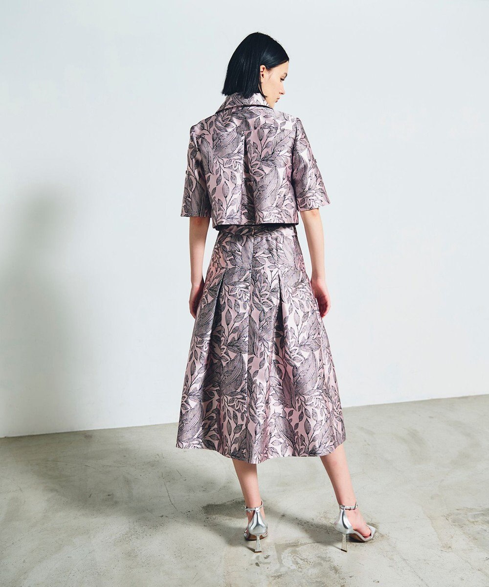 GRACE CONTINENTAL ボタニカルジャガードスカート 