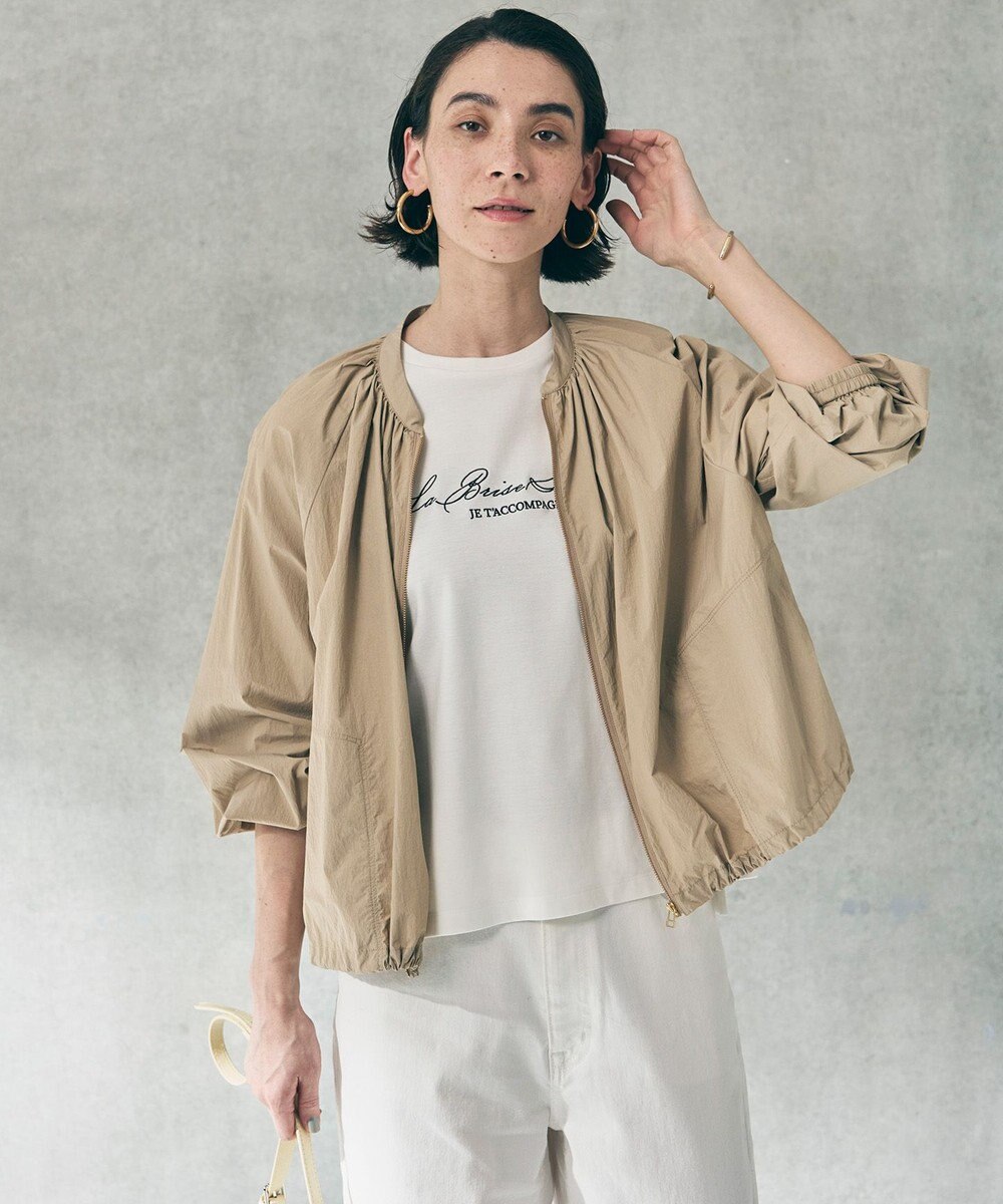 UNFILO L 【VERY掲載】BEAUTY FORM-T cotton ロゴ ハーフスリーブ Tシャツ 