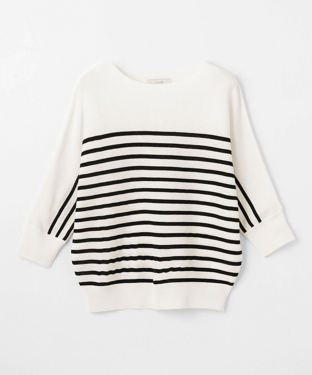 ANY L 【洗濯機可/アンチピリング/UVケア】アクリルガーターニット 