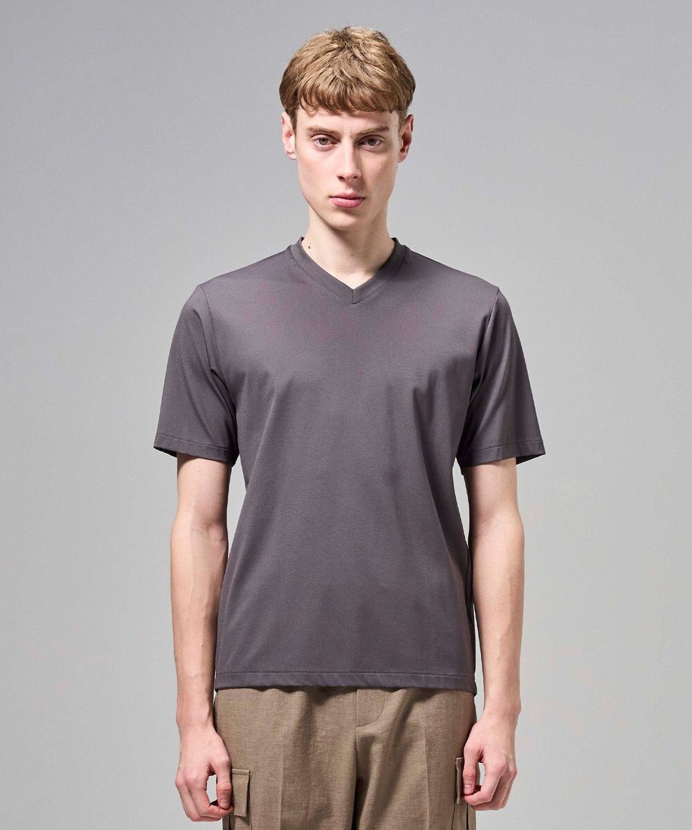 JOSEPH HOMME 【新色追加】ハイゲージベアスムース　VネックＴシャツ 