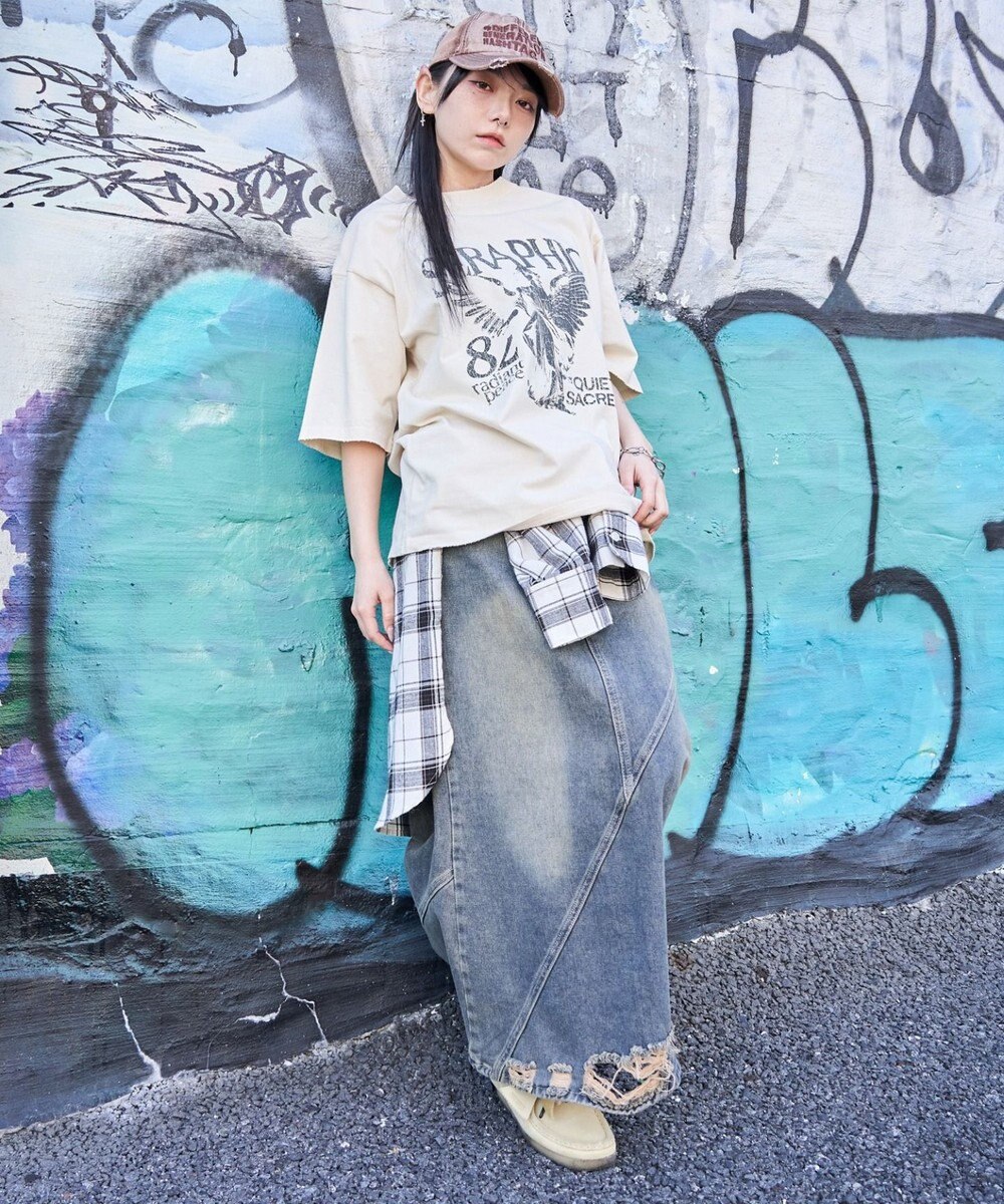 WEGO 【ユニセックス着用ITEM/MLサイズ展開】ブリーチヴィンテージグラフィックT（SS） 