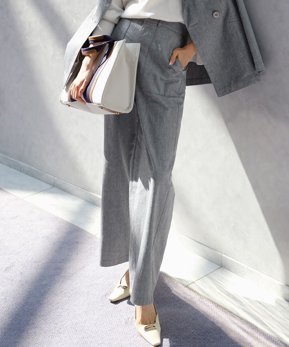 23区 スラブツイルストレッチ ベイカーパンツ 