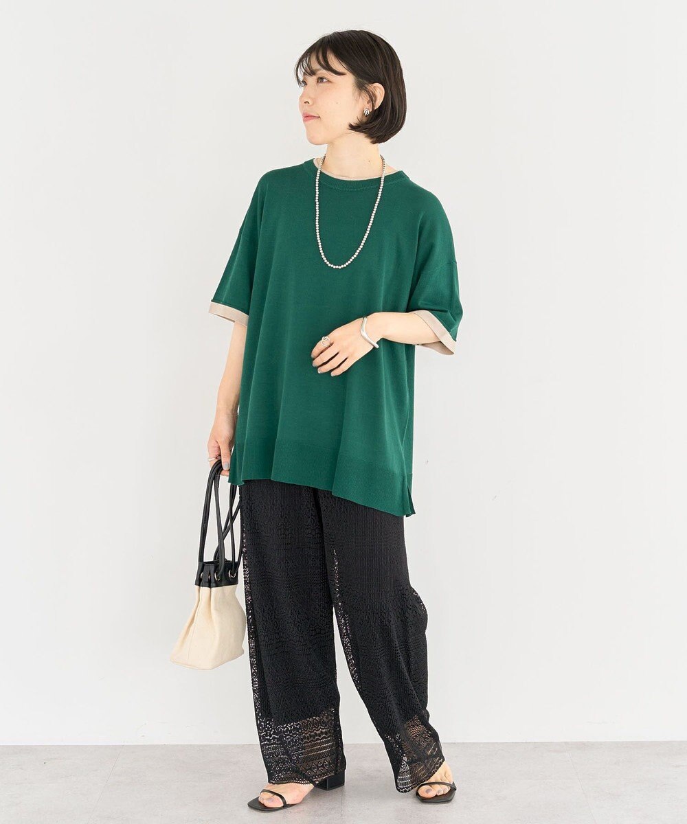 Green Parks 冷やっとすずやかレイヤーニットプルオーバ 