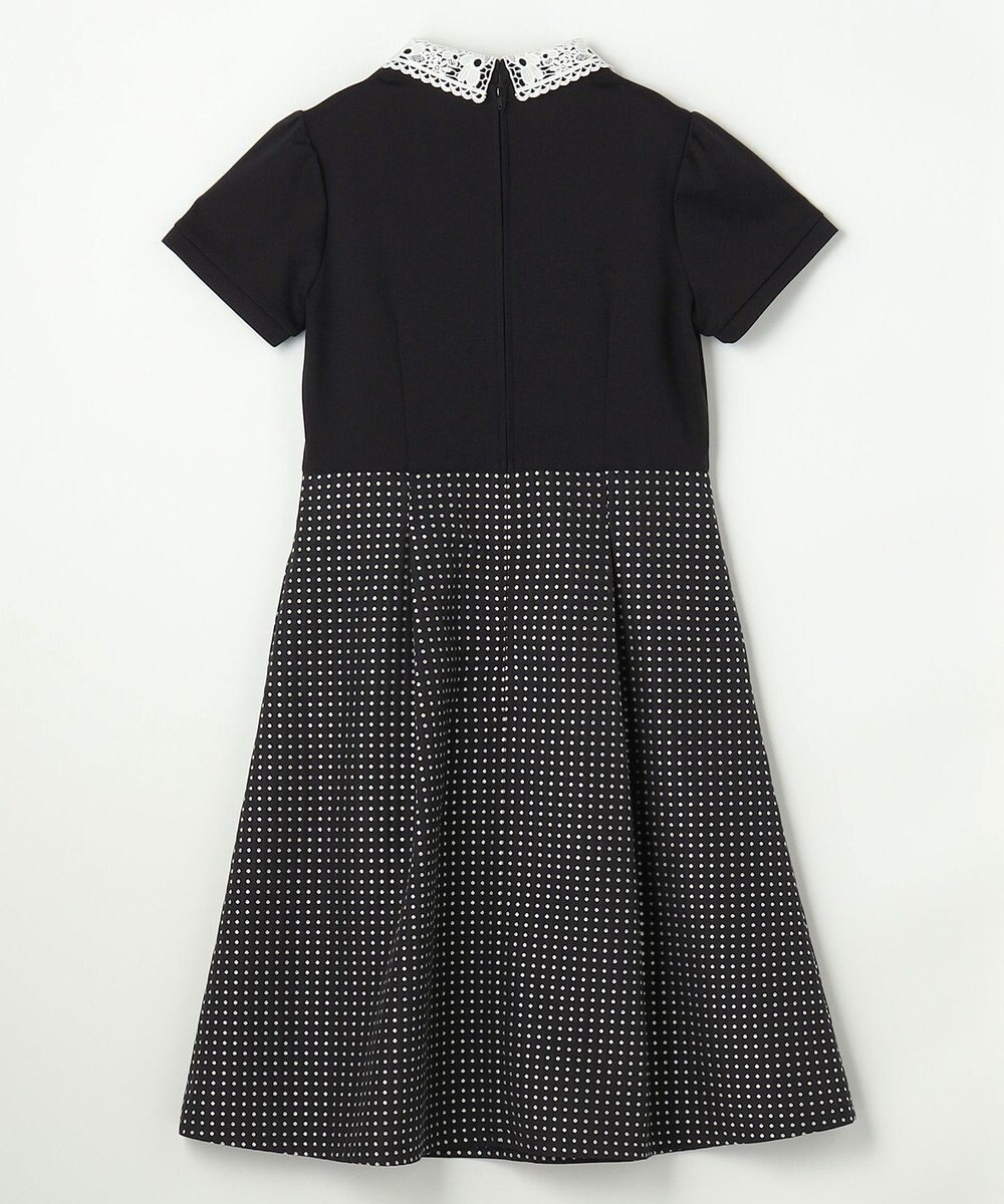 組曲 KIDS 【150-170㎝】 ドットジャガードワンピース＆ジャケットセット 