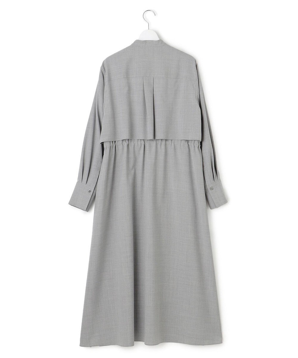 23区 【洗える】TWマットクロス シャツワンピース 
