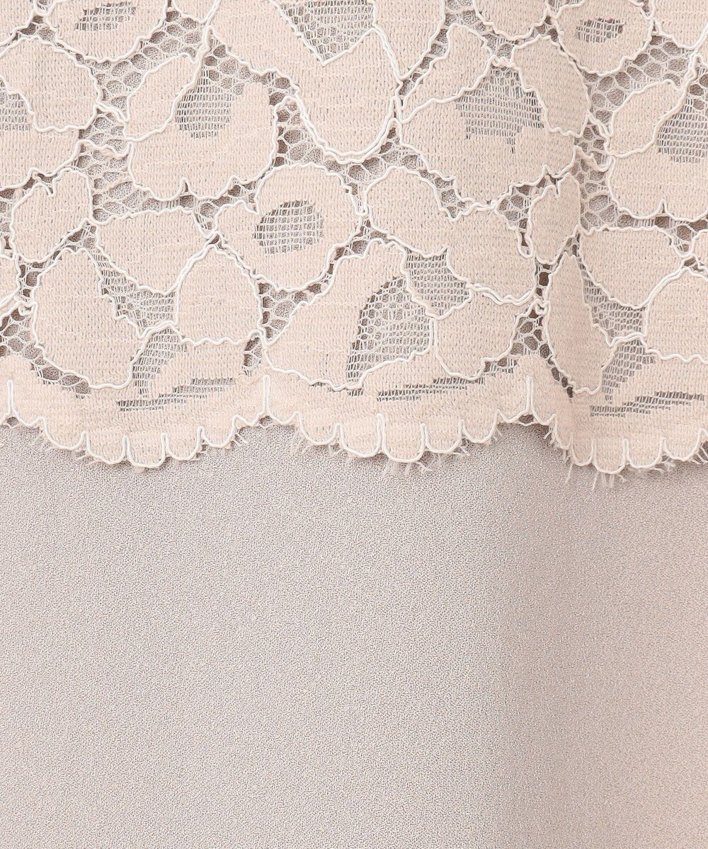 自由区 S 【洗える】レースコンビジョーゼット ワンピース 