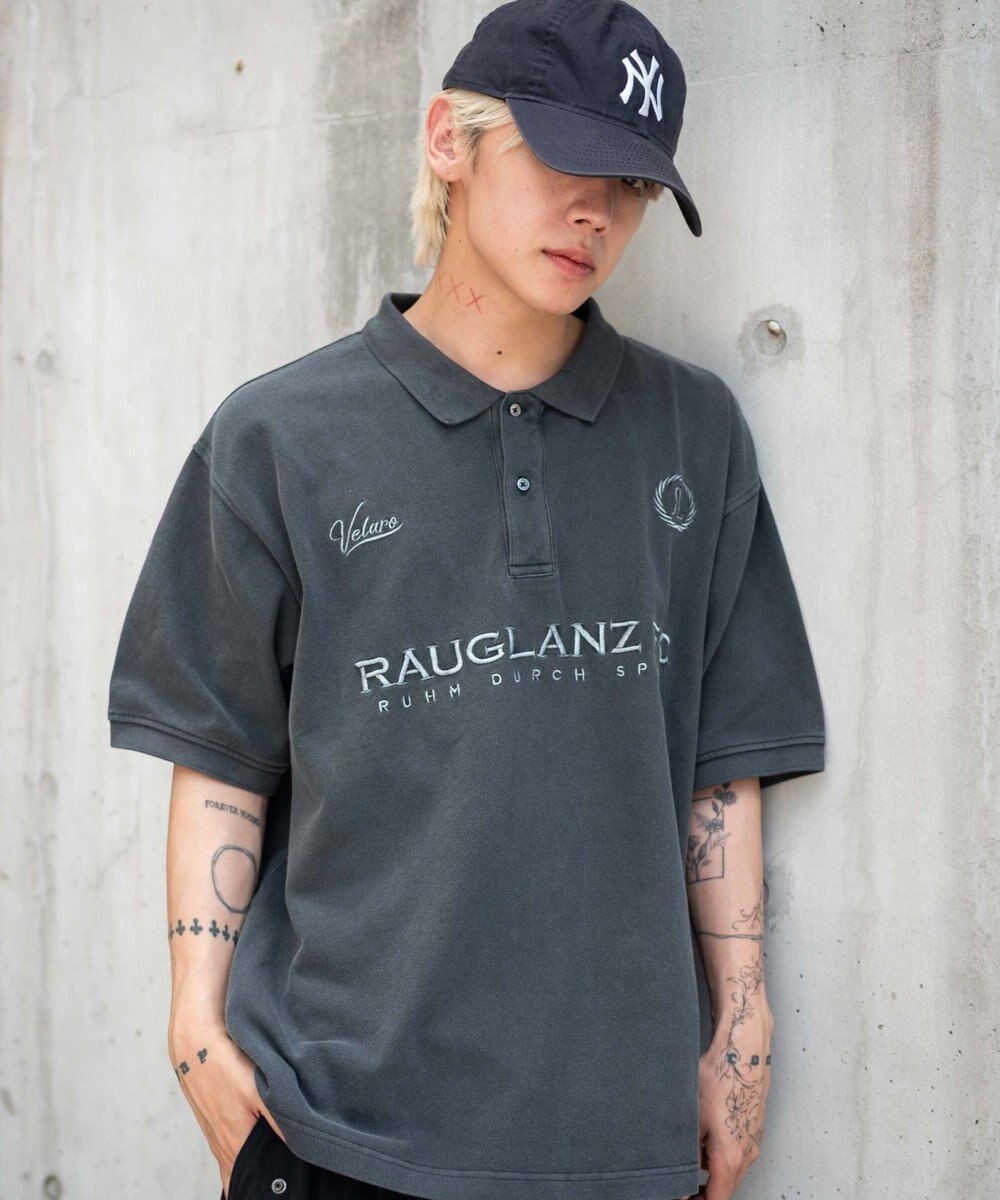 WEGO 【ユニセックス着用ITEM】ピグメントロゴポロシャツ（SS） 