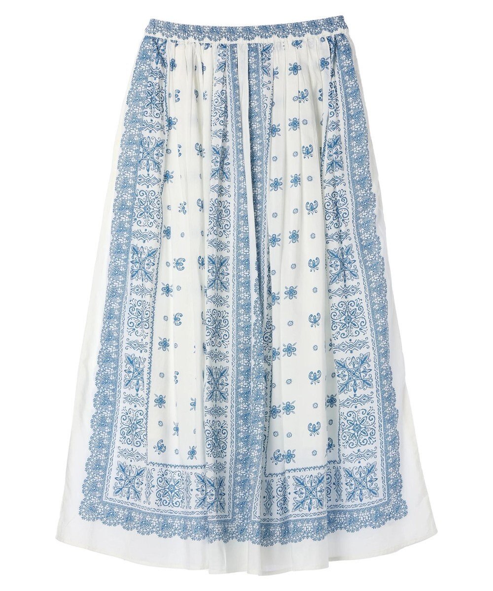 CRAFT STANDARD BOUTIQUE パネル柄マキシギャザースカート 