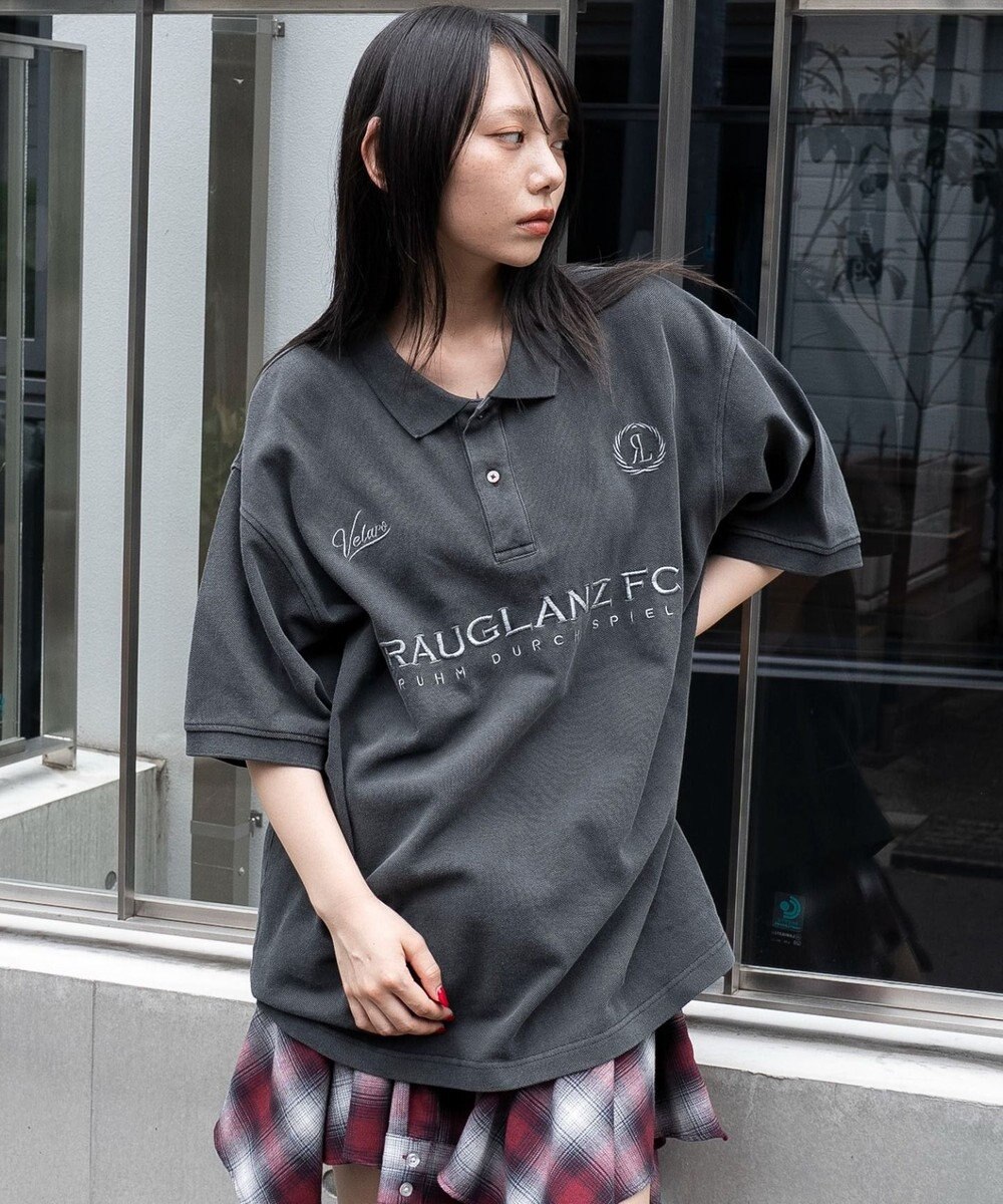 WEGO 【ユニセックス着用ITEM】ピグメントロゴポロシャツ（SS） 