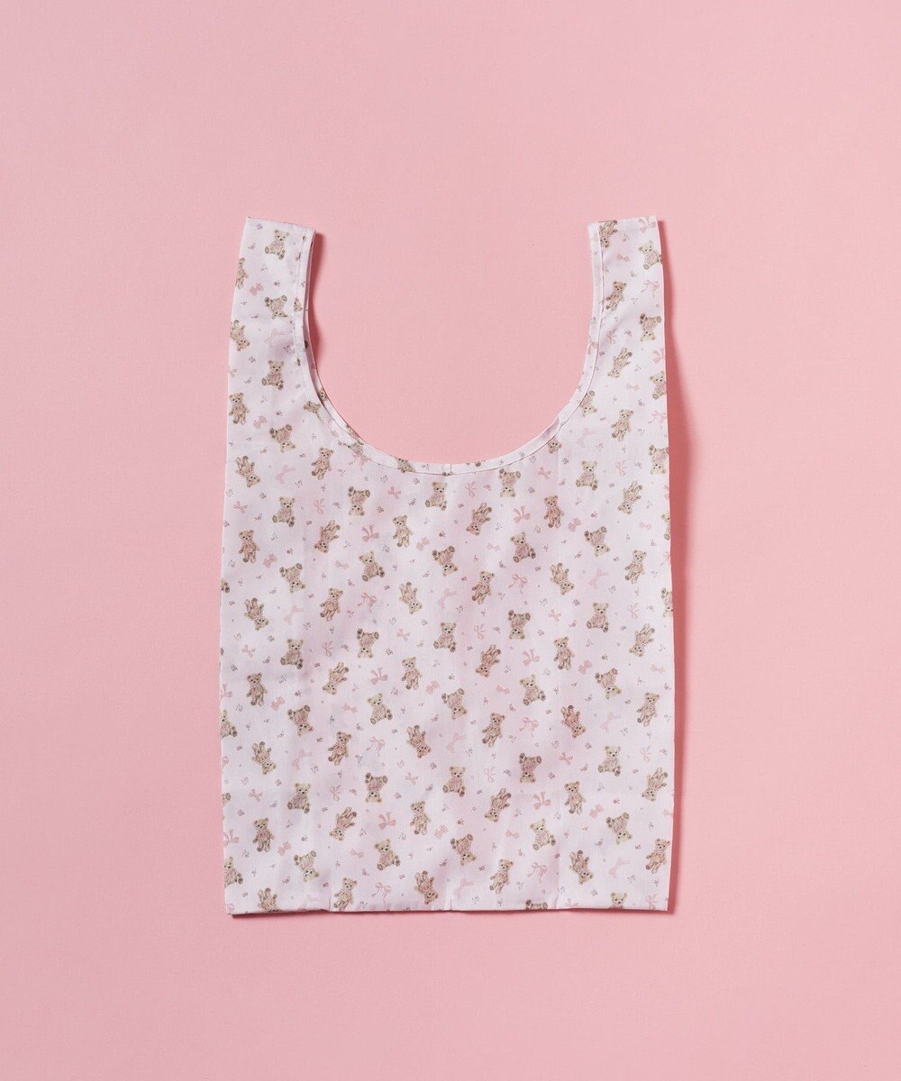 Maison de FLEUR ベアリボンプリントエコバッグ 