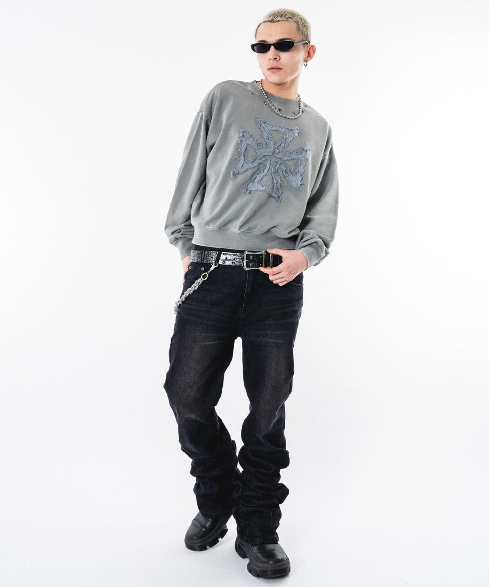 WEGO 【ユニセックス着用ITEM】ブリーチハトメロゴプルオーバー 