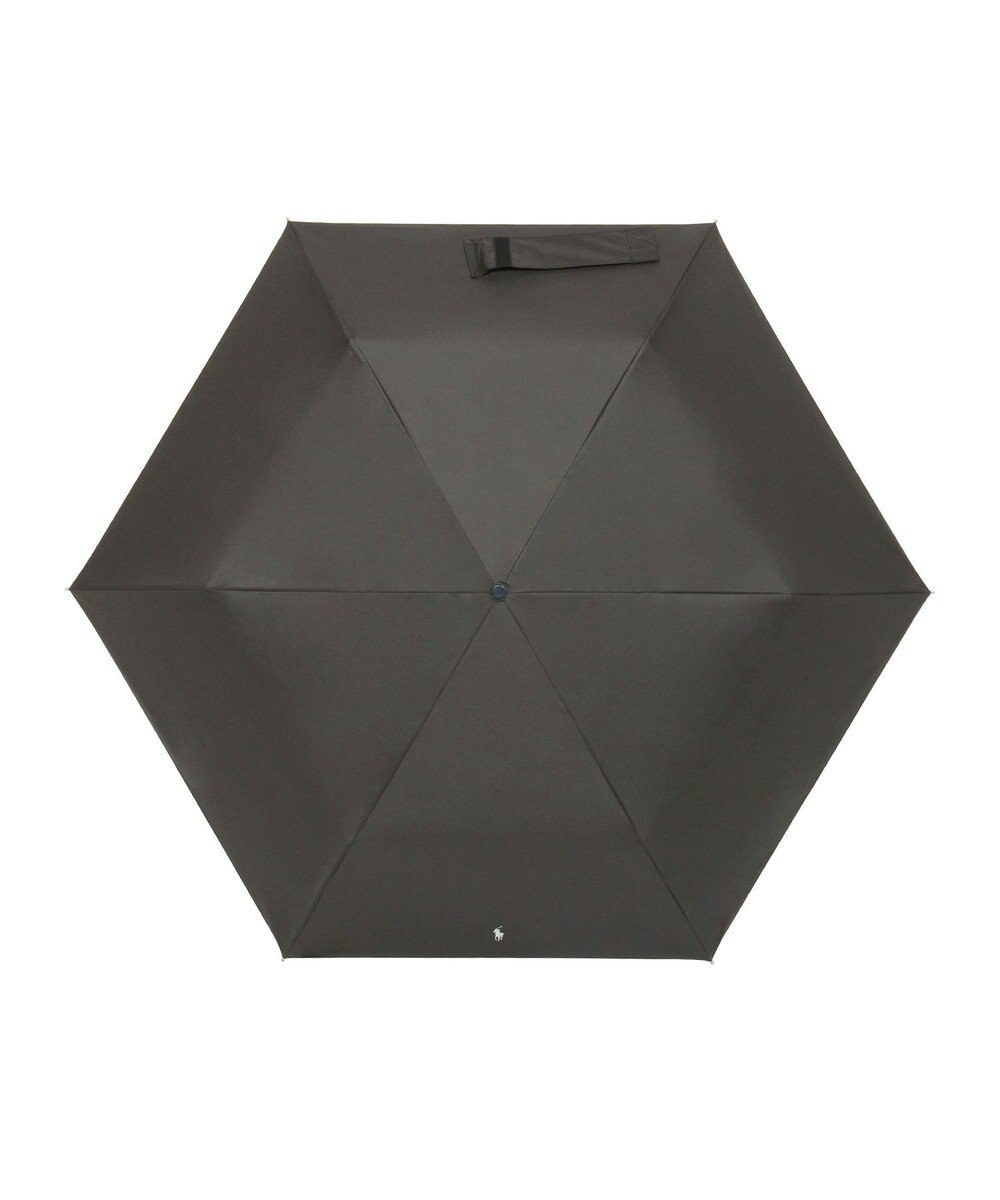 MOONBAT 【遮熱・遮光】POLO RALPH LAUREN(ポロ ラルフローレン)無地 PP刺繍 晴雨兼用 雨傘 折りたたみ傘 簡単開閉 