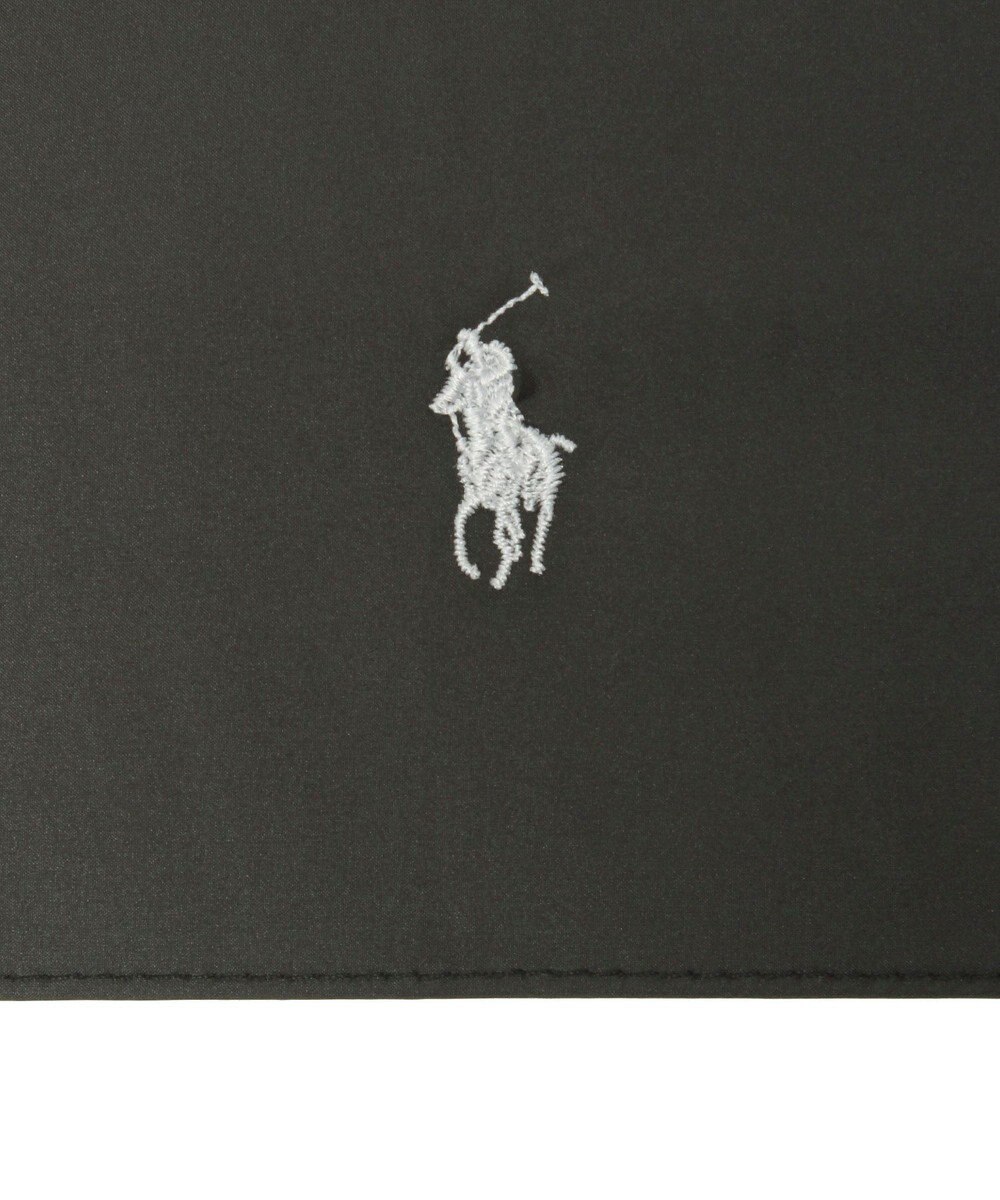 MOONBAT 【遮熱・遮光】POLO RALPH LAUREN(ポロ ラルフローレン)無地 PP刺繍 晴雨兼用 雨傘 折りたたみ傘 簡単開閉 