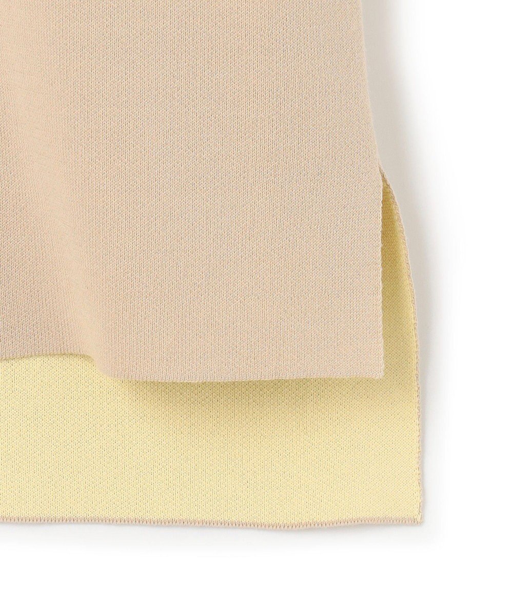 23区 【洗える】バイカラー リターンスリーブ ニット 