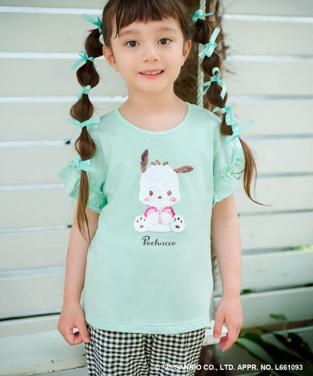 ANY KIDS 【any FAM ×サンリオキャラクターズ】ミラクルスパンコール Tシャツ 