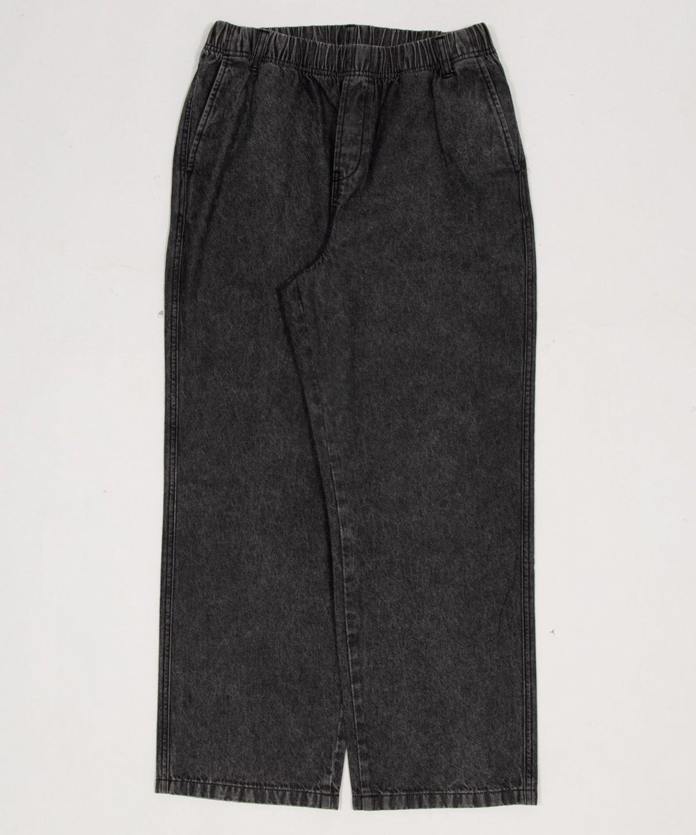 WEGO 【ユニセックス着用ITEM/ウエストゴム】ユルフィットデニムイージーパンツ 