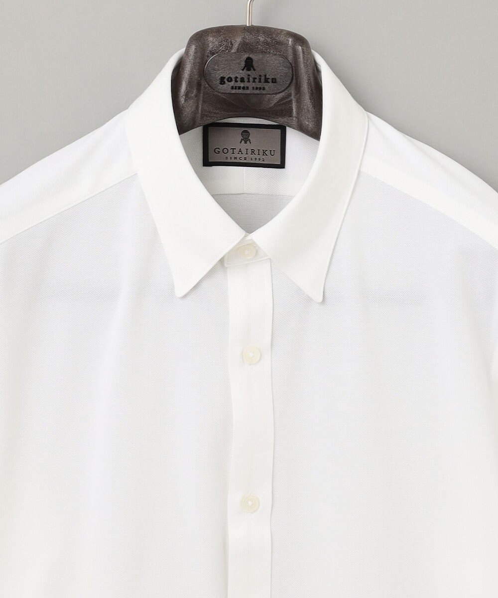 GOTAIRIKU 【吸水速乾】クールマックス鹿の子 ビズシャツ_スナップダウン 