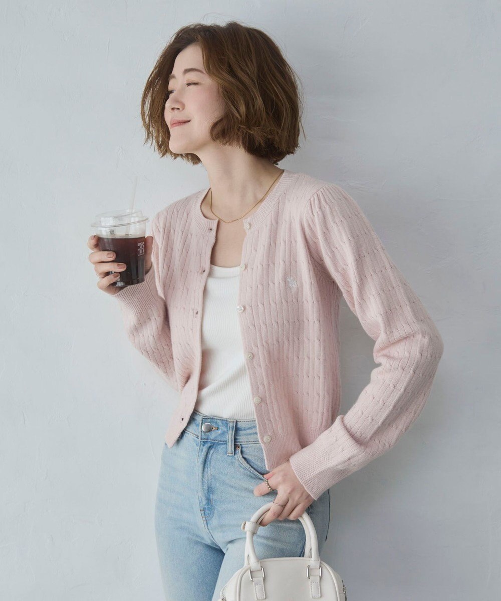 WEGO 【26年春新作】別注USPOLOケーブルニットカーデ 