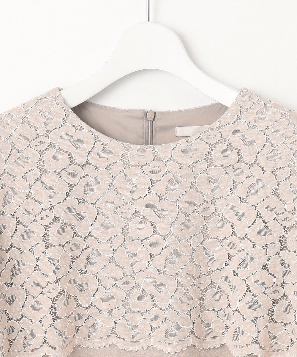 自由区 【洗える】レースコンビジョーゼット ワンピース 