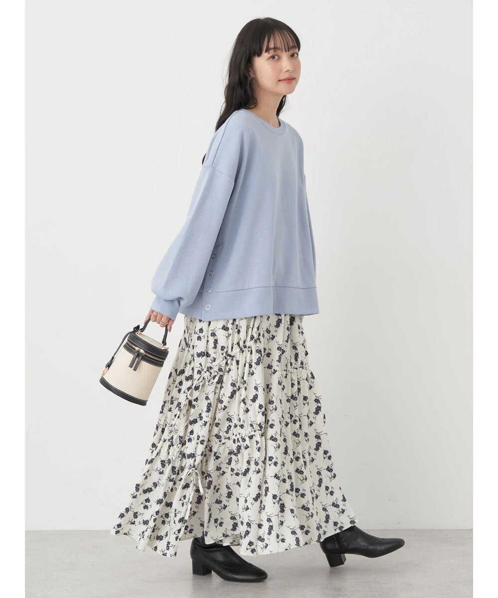 earth music&ecology サイドボタンダンボールプルオーバー 