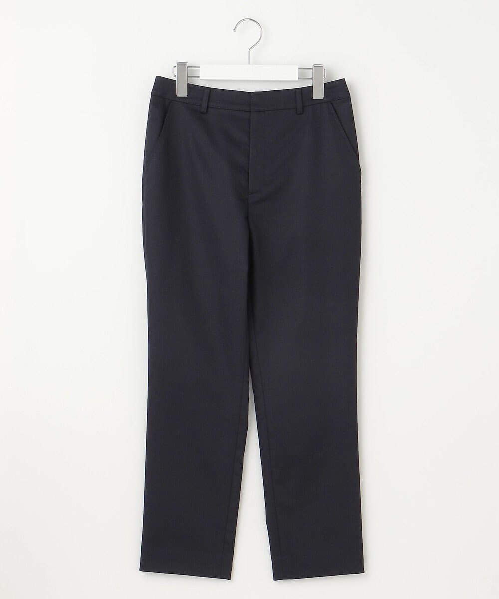 J.PRESS LADIES L 【洗える】シャンブレーサテン テーパード パンツ 