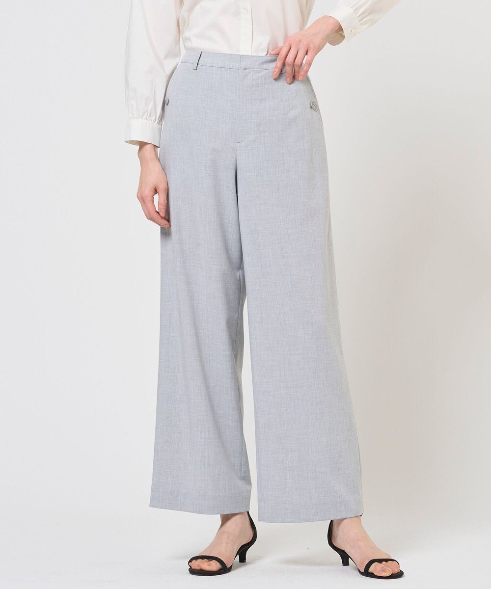 J.PRESS LADIES S トロピカルストレッチ ワイド パンツ 