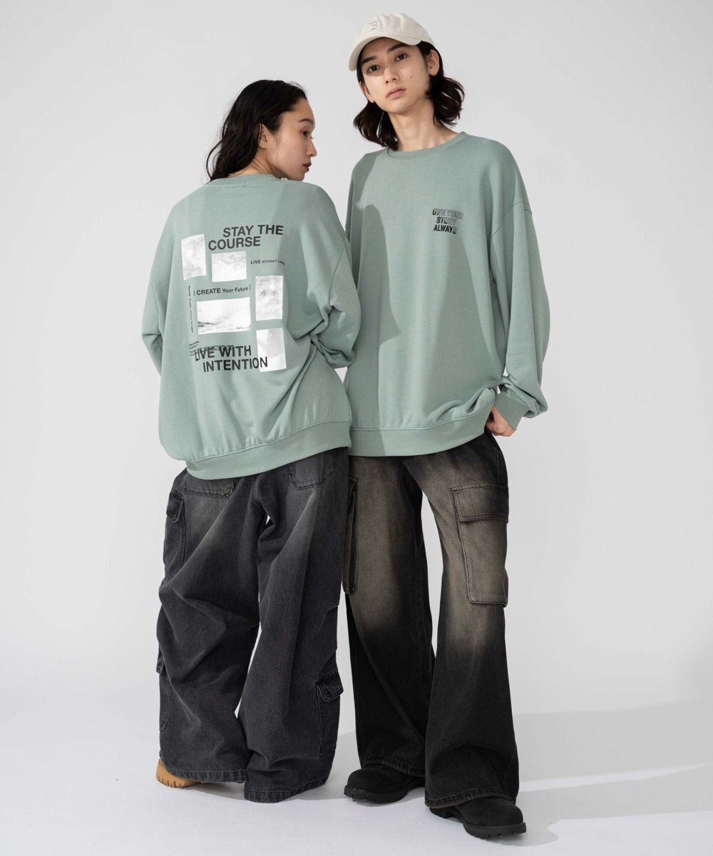 WEGO 【2025年秋冬新作/SMLXLサイズ展開/ユニセックス着用ITEM】アソートグラフィックプルオーバー 