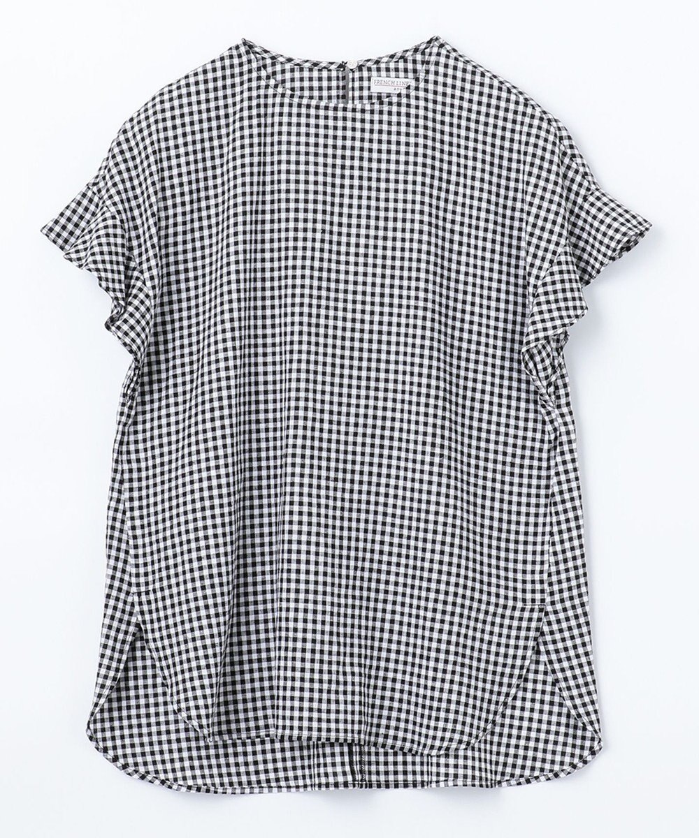 ANY 【洗える】ライトリネンクロスフレアスリーブ ブラウス 