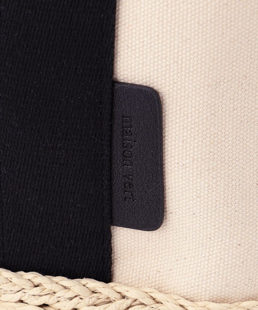 LA BAGAGERIE 【maison vert】 【ペーパー素材・撥水キャンバス】キャンバスコンビかごバッグ 