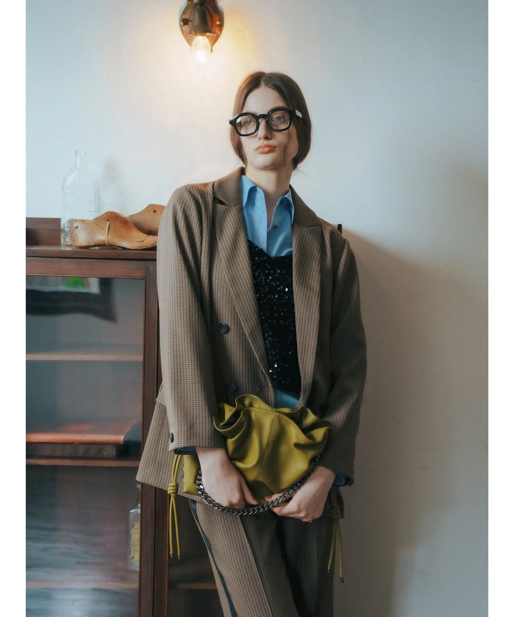 YECCA VECCA 【CLASSY.掲載】2wayチェーンギャザーバッグ 