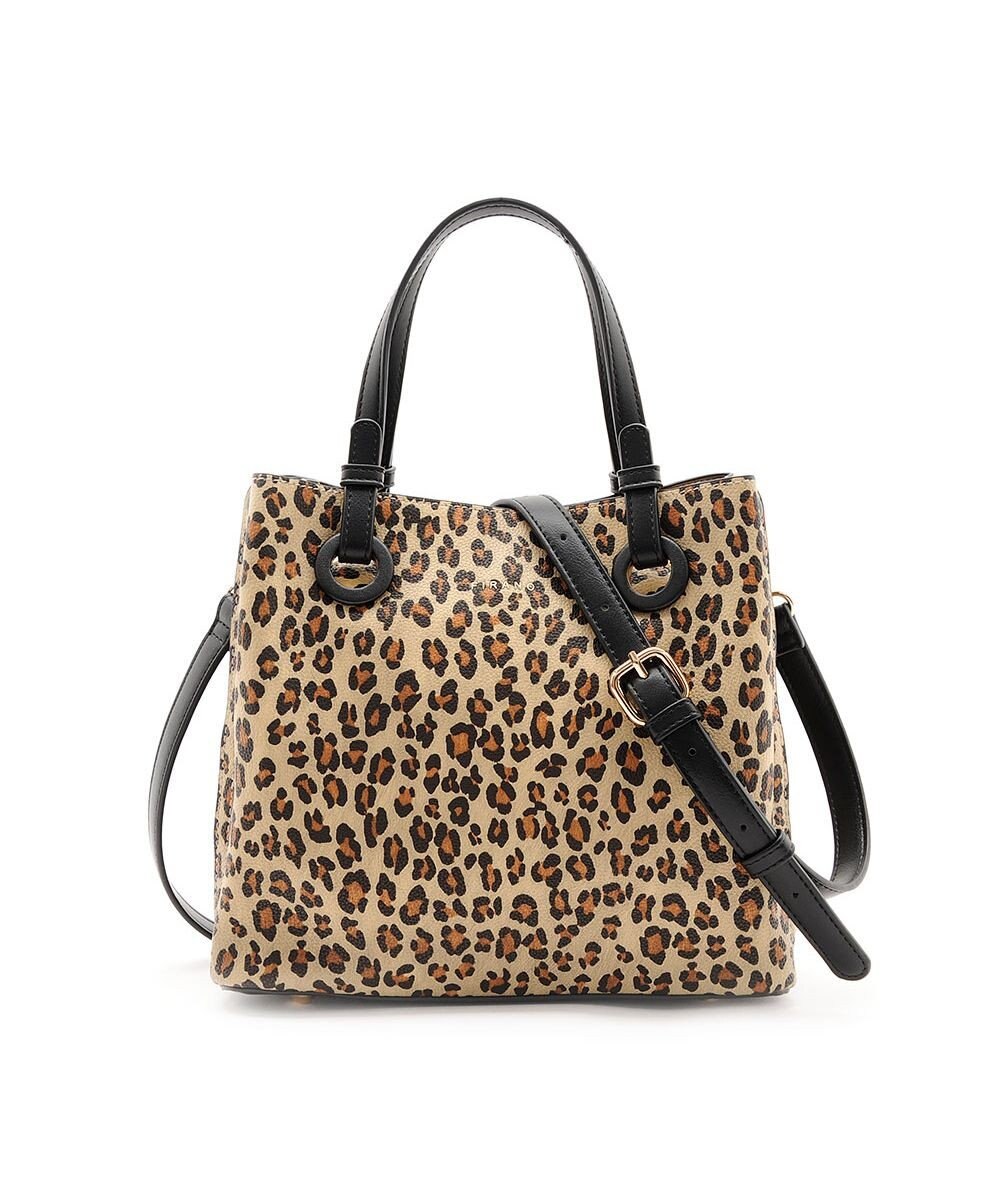 MioFIRANO カジュアルシックレオパードハンドバッグ 2WAY パスケース付き　FIRANO フィラノ 