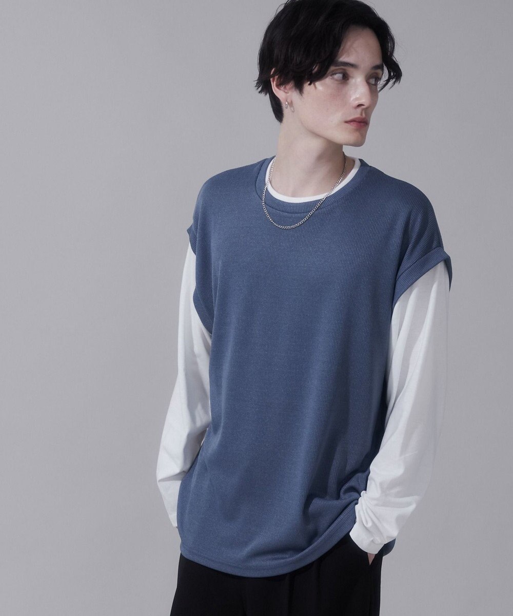 WEGO フェイクレイヤードベストT（LS） 