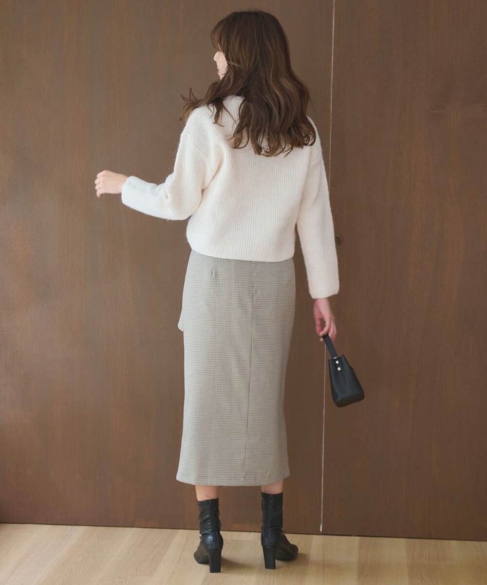 Feroux 【洗える】片畦プルオーバーニット 