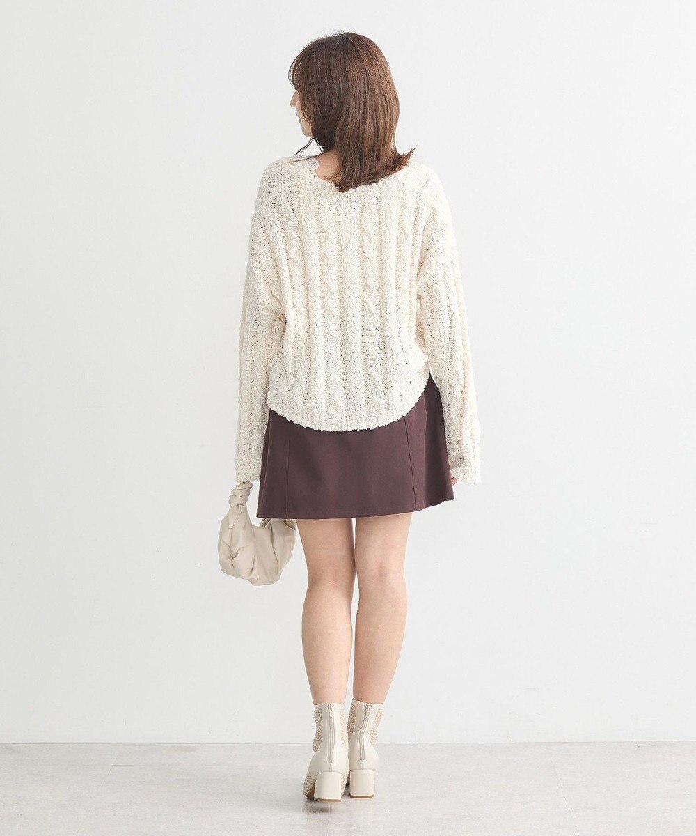 earth music&ecology ポコポコケーブルカーディガン 