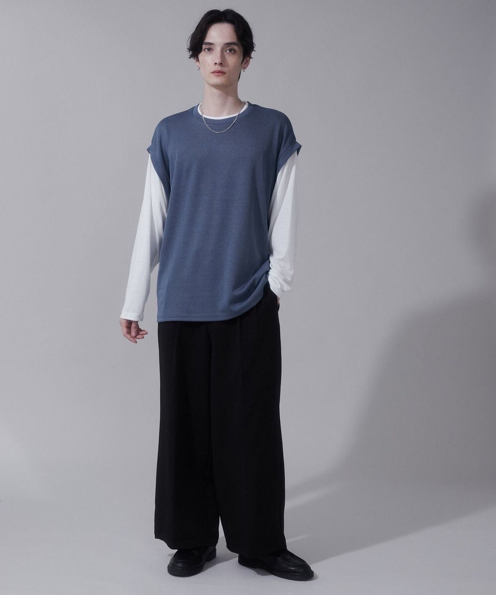 WEGO フェイクレイヤードベストT（LS） 