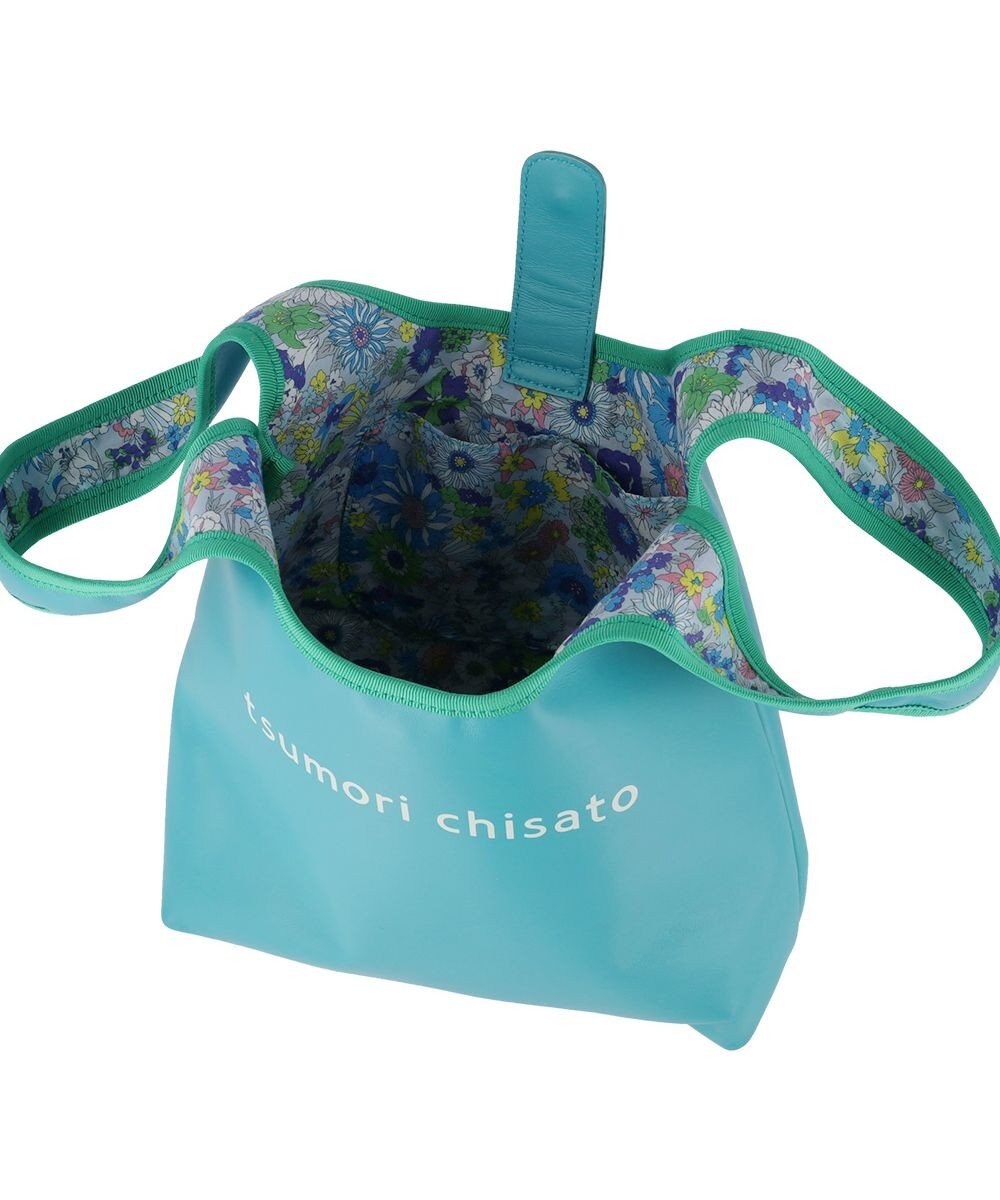 tsumori chisato CARRY リバーシブルラム レジレザーバッグ ハンドバッグ 手提げバッグ Lサイズ 