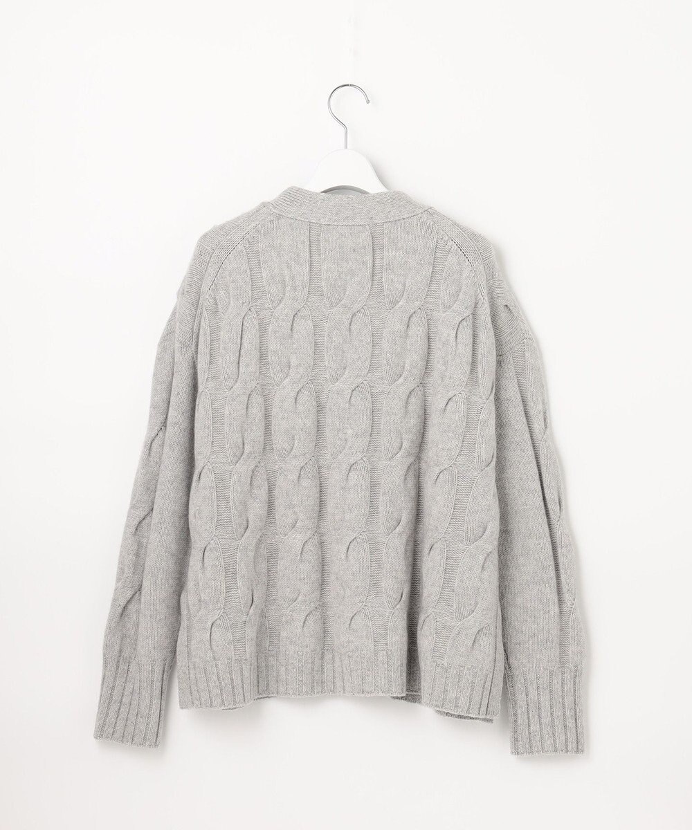 自由区 【洗える】ウールカシミヤブレンド ニットカーディガン 