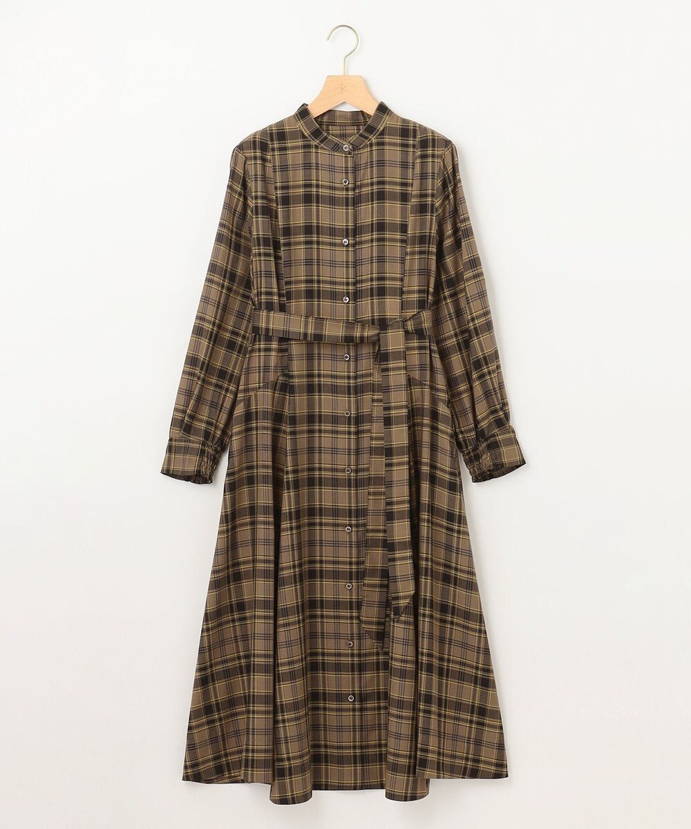 組曲 シアーツイルチェック ワンピース 