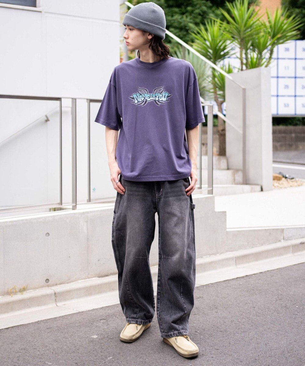 WEGO 【ユニセックス着用ITEM/MLサイズ展開】コンパクトフィットピグメントグラフィックT（SS） 