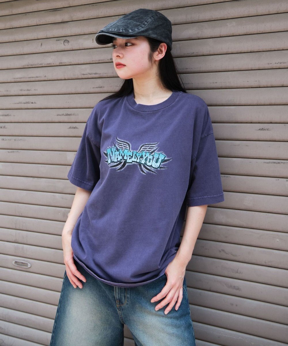 WEGO 【ユニセックス着用ITEM/MLサイズ展開】コンパクトフィットピグメントグラフィックT（SS） 